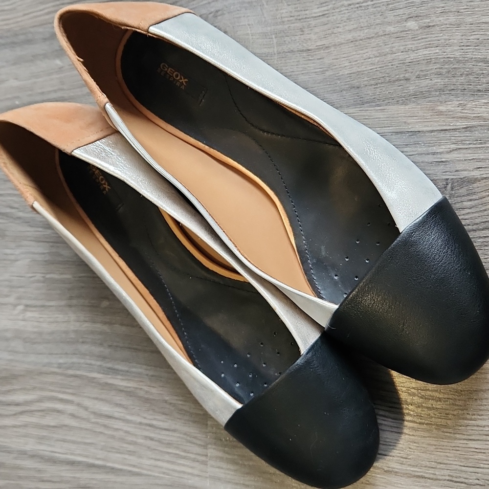 Geox Respira colour block flats, size 37
